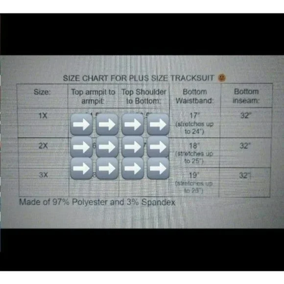 Navy Tracksuit Sweatsuit Loungewear Pants Plus size 1X left - Picture 5 of 5